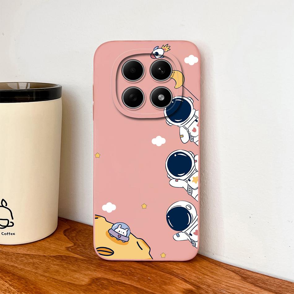 Cartoon Dinosaur Case For Poco M8 Pro 5G Back Cover For Poco M 8 Camera Lens Protection Soft Liquid Silicone Phone Protectors