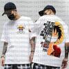 Camiseta Estampada de Anime Japonés One Piece para Hombre Roronoa Zoro Niño Infantil Harajuku Manga Corta Niños Camiseta de Luffy Ropa