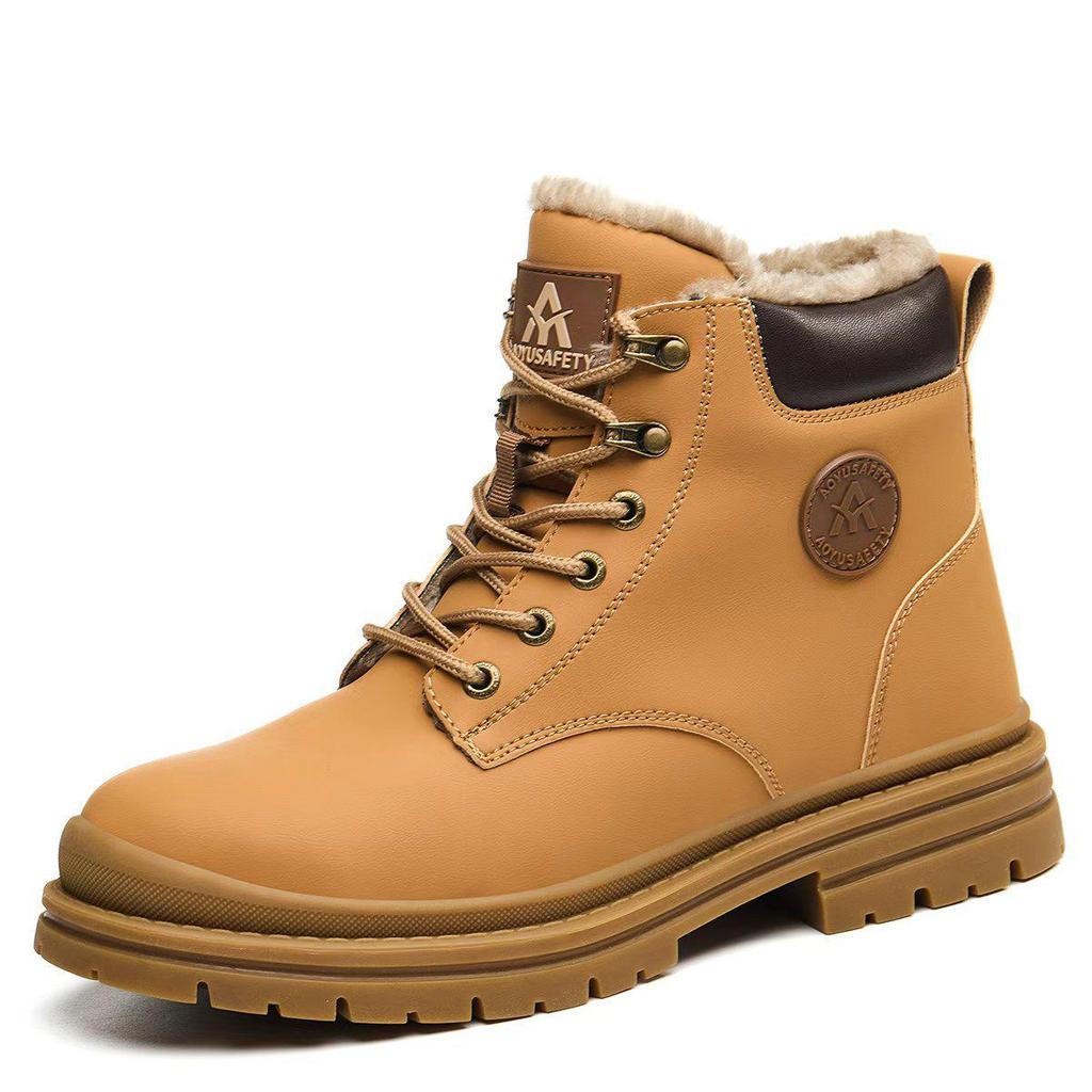 Heren Winter 2025 Werklaarzen met Fleece Voering en Antislip - Warm, Trendy, Veelzijdig, Duurzaam