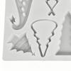 Silicone Christmas Tree Casting Mold 8-Grid Heat Resistant Ornament Crafts Mould Tree Wax Plaster Casting Mold For Festival
