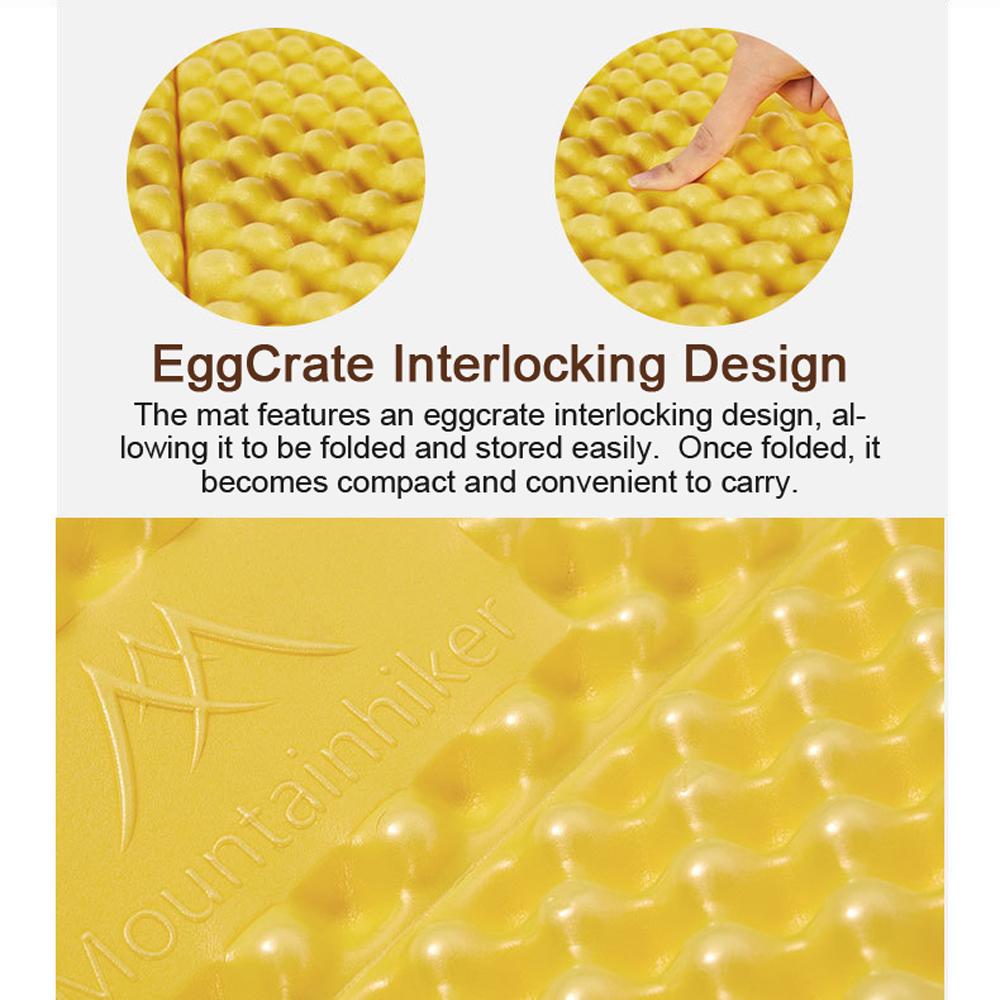 

Outdoor Camping Mat Portable Tent Sleeping Pad Picnic Folding Foam Bed Mattress Waterproof Moistureproof Thickened Mat кофейный