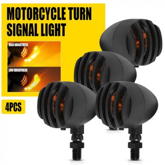 4X For Yamaha V Star 650 950 1100 1300 Motorcycle Turn Signals Lights Blinkers