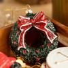 PVC Christmas Tree Decoration Small Christmas  Pendant Car House Snowman Wreath Pendant  Home