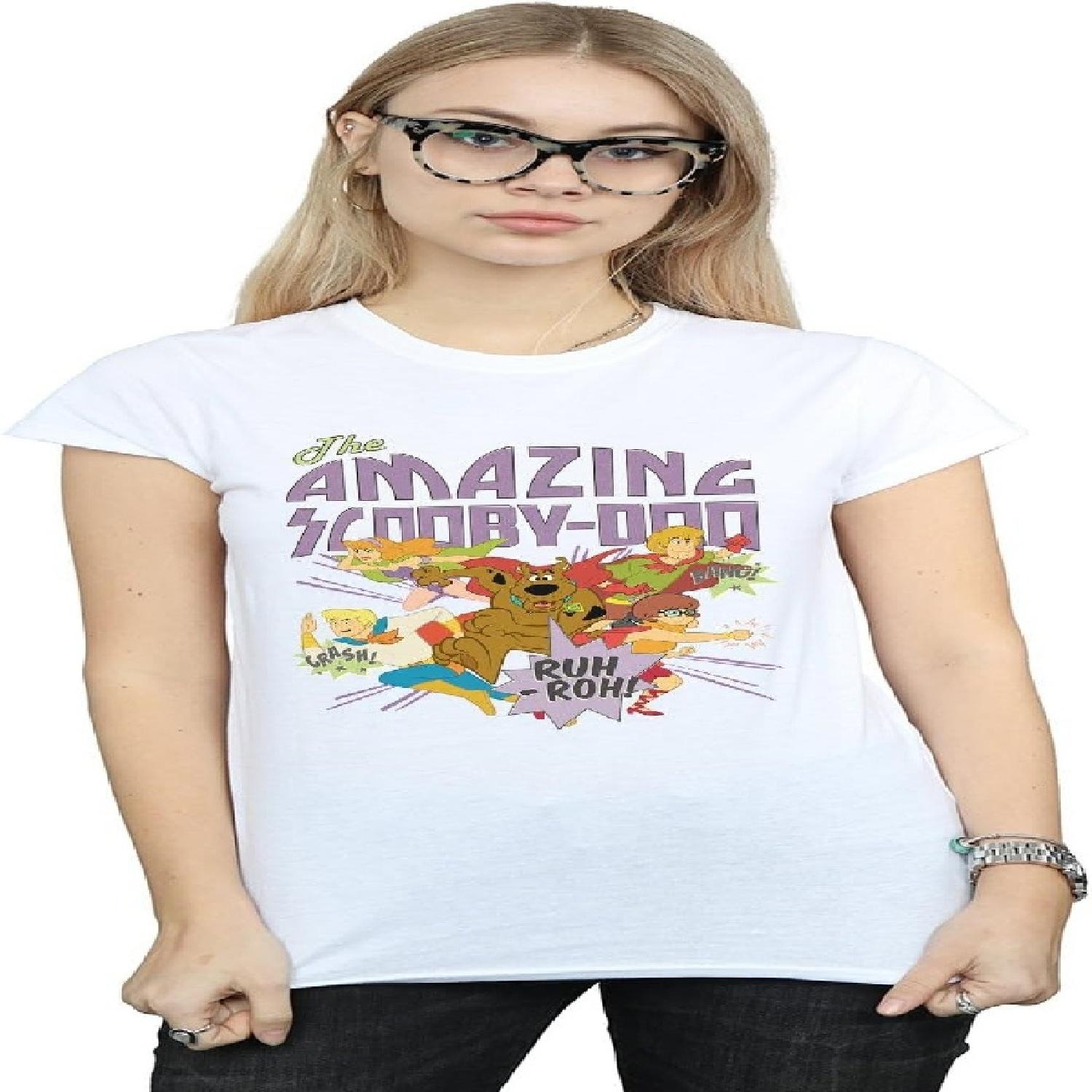 Женская футболка Scooby Doo The Amazing Scooby Белая X-Large S