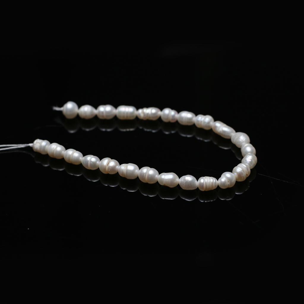 1String, White Artificial Pearl Beads for Jewelry Making DIY Necklace Bracelet Anklet Accessories, Holiday Gifts Wedding Birthday Party Crafts 18cm