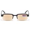 +100 To +400 Half Rim Reading Glasses Men Women Crystal Glass Lens Presbyopia Glasses with Grade