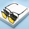 2 In 1 Magnetic Multi-Functional Night Vision Driving Sunglasses Magnetic Clip-On Lens Myopia Frames Sun Protection