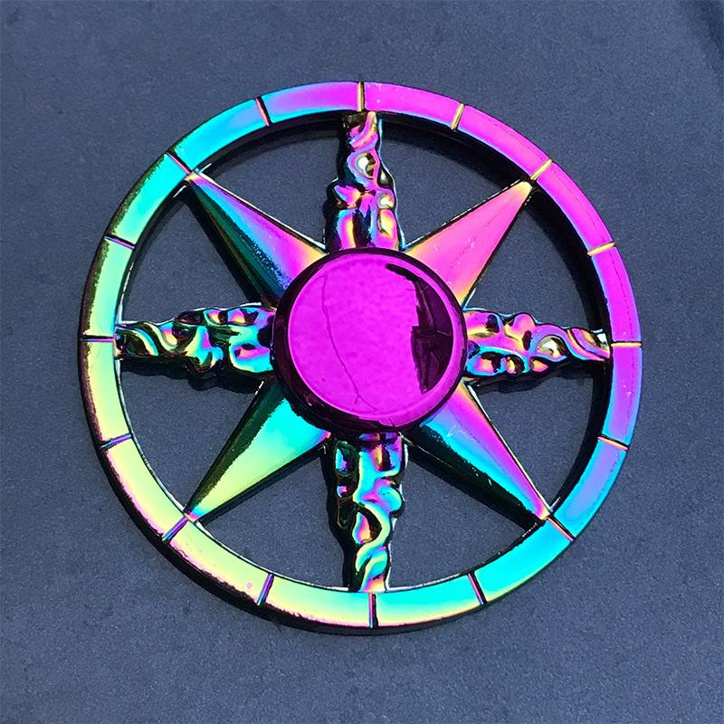 

Premium Rainbow Fidget Spinner High-Speed Metal Spinner with Colorful Finger Design and Perfect Birthday or Christmas Gift Idea