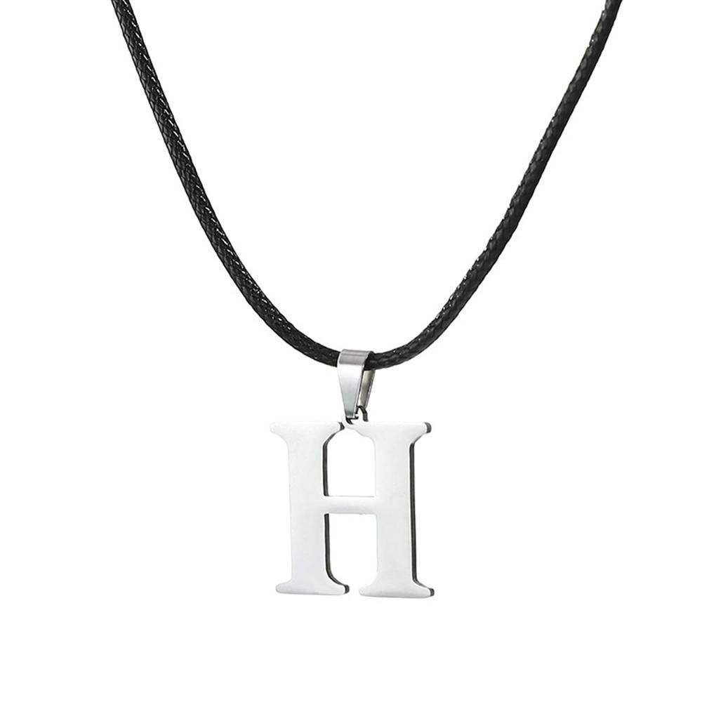 Nowy Naszyjnik ze Stali Nierdzewnej z Inicjałem Alfabetu A-Z 26 Angielskich Liter Naszyjnik Dla Mężczyzn Kobiet Personalizowane Prezenty Biżuteryjne