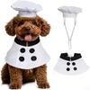 Pet Chef Clothing Cat Dog Universal Cute Chef Hat Shawl Set Party Photo Pet Clothing