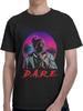 Men's & Women's D A R E Retro Neon T-Shirt - 100% Cotton Unisex Streetwear Tee with Neon Lettering,