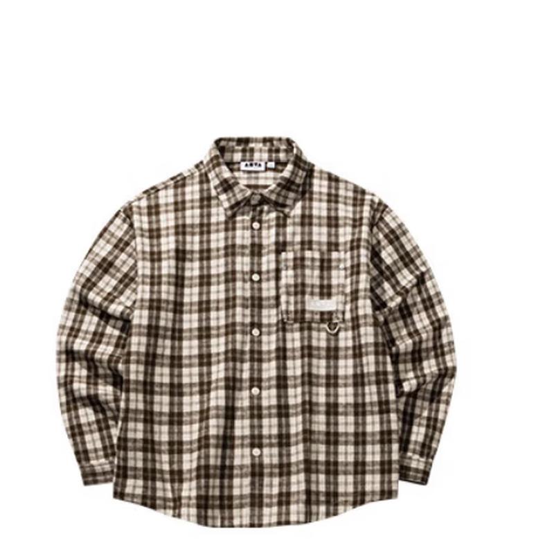 ANTA Skateboard Series Flannel Plaid Shirt XL