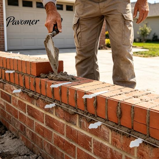 Bricklaying Leveling Tools 12/24Pcs Heavy Duty Masonry Line Pins, Bricklayer for Wall Construction Aid Precise Brick Laying, Block Alignment