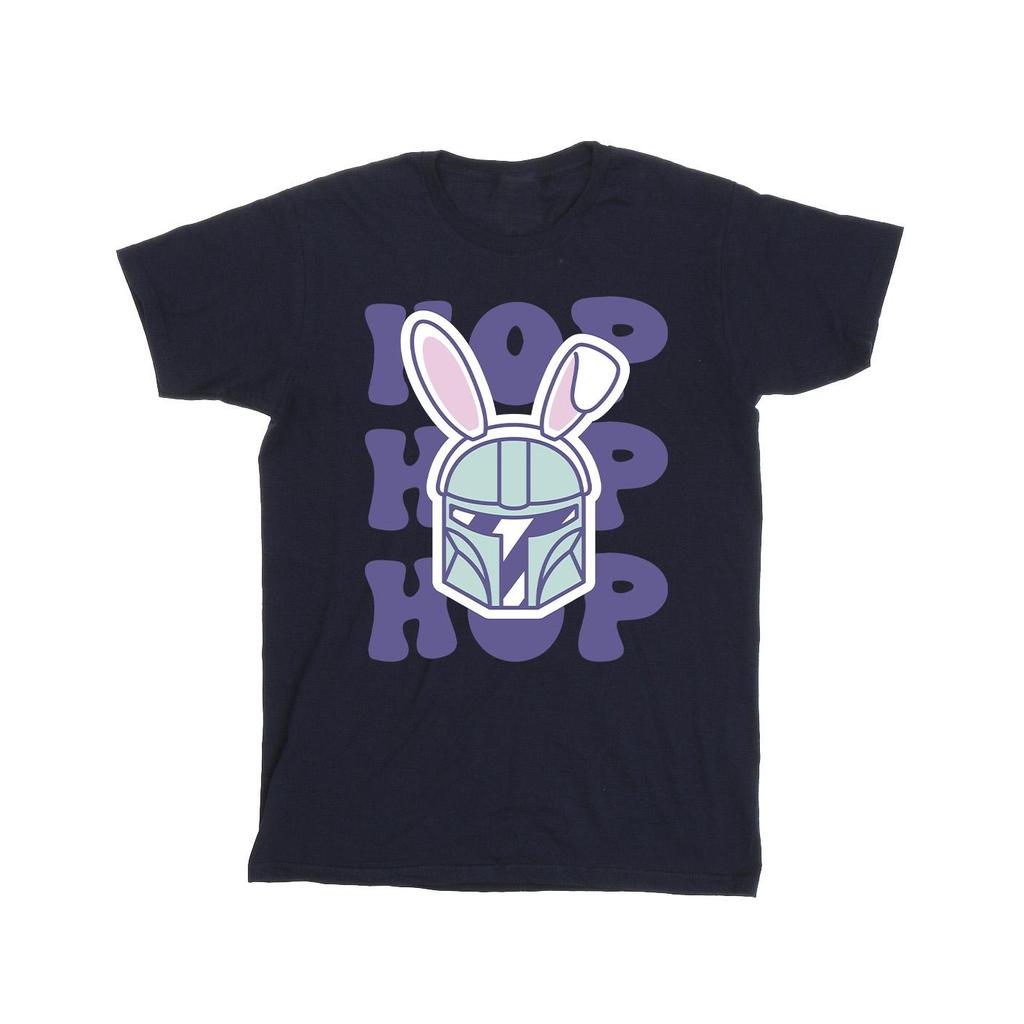 STAR WARS Mens The Mandalorian Hop Into Easter T-Shirt