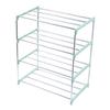 3/4 Layers Stainless Steel Shoe Rack Storage Cabinet Shelf Holder Home Organizer