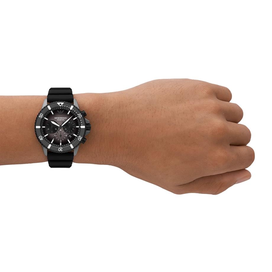 Emporio Armani AR6073 Sportivo Silver Chronograph Men's Watch