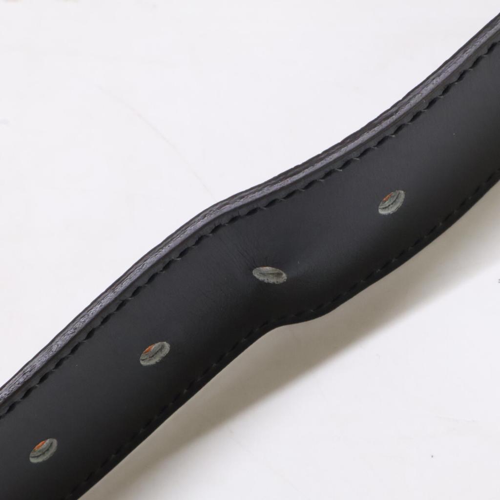 HERMES Cape Cod 32 SVHardware A-stamp Box Calf/Veau Togo Reversible belt 95 Noir / GoldUsed