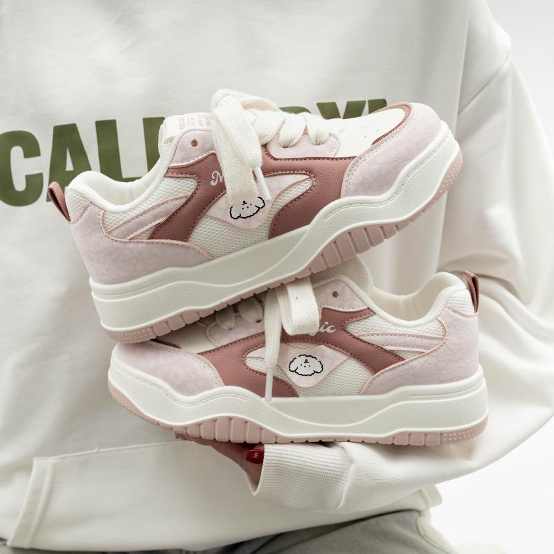 Belle breathable thick baseplate shoes spring new student leisure sports low top 35