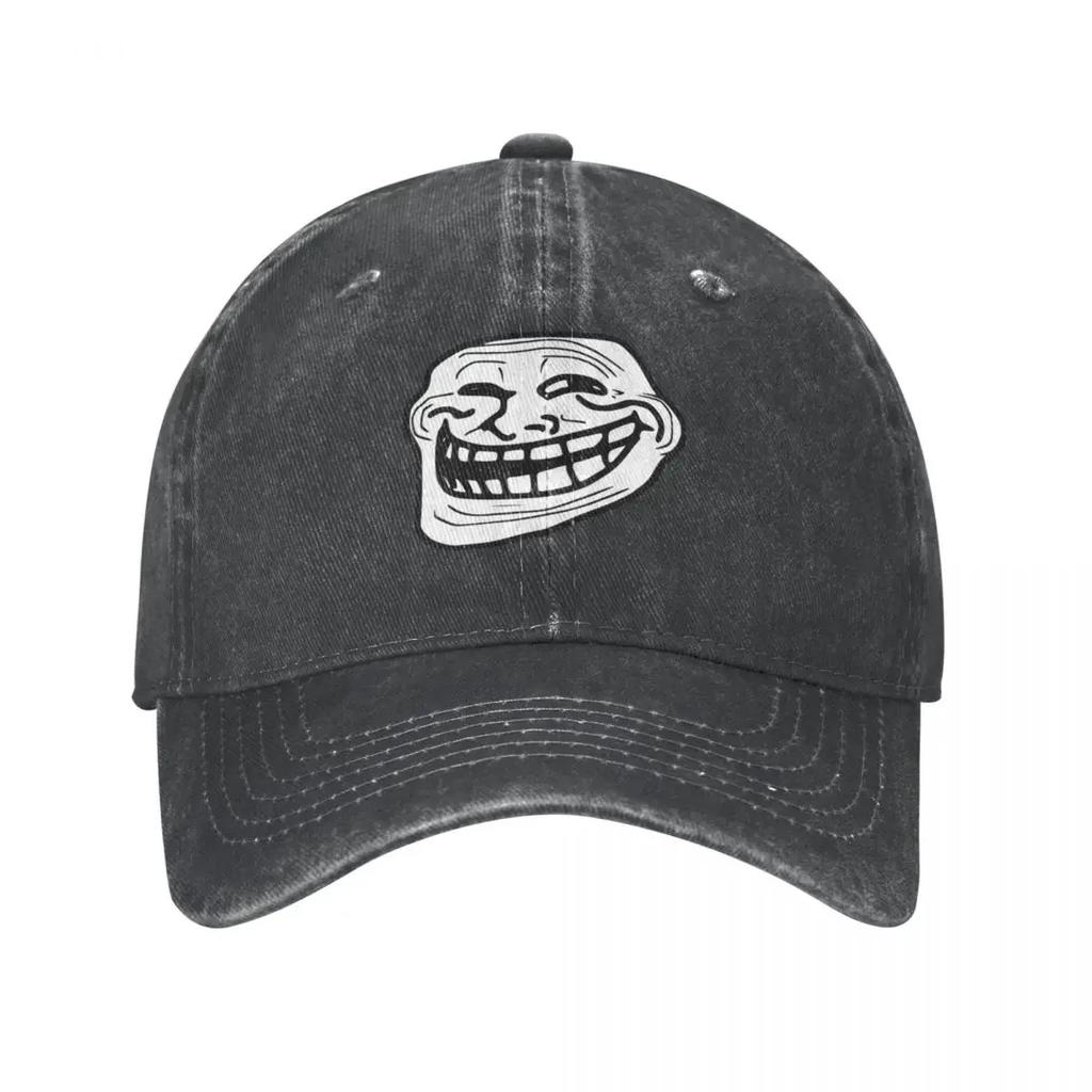 Trollface Cowboy Hat Trucker Cap Fashion Beach Custom Hat Baseball For Men Women's
