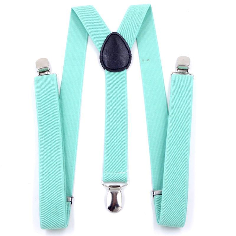Unisex 2.5cm British Pink Y-Back Elastic Suspenders, Versatile & Multi-Color