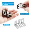 40pcs White Plastic Right Angle Bracket L Brackets, Metal 90 Degree Corner Brace Corner Support for Wood Shelf Chair Cabinet Bo