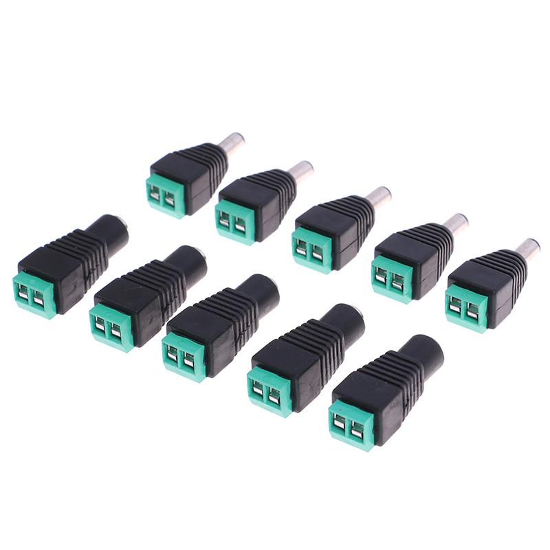 5 Stück Buchse Stecker DC Stromkabel Anschluss Klinkenstecker Verbindung für LED-Streifen