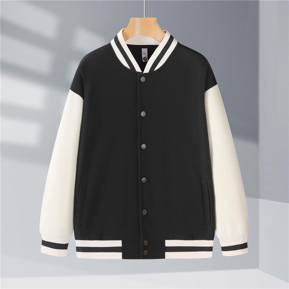 Toamnă Nou Bumbac Oxigen Jachetă Subțire de Baseball cu Nasturi Cămașă de Baseball cu Mâneci Lungi Top de Cuplu Îmbrăcăminte de Lucru Jachetă cu Guler Înalt Uniformă de Echipă