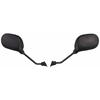 Bike Parts Center Bike Mirror No. 7: 8mm Left and Right Set Yamaha Moped Scooter Oval 6013