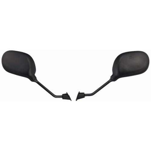 Bike Parts Center Bike Mirror No. 7: 8mm Left and Right Set Yamaha Moped Scooter Oval 6013
