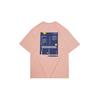 Li Ning Paris Fashion Week Series Table Tennis Element Print Short Sleeve T-Shirt Men Tops Orange Pink AHSQ269-1