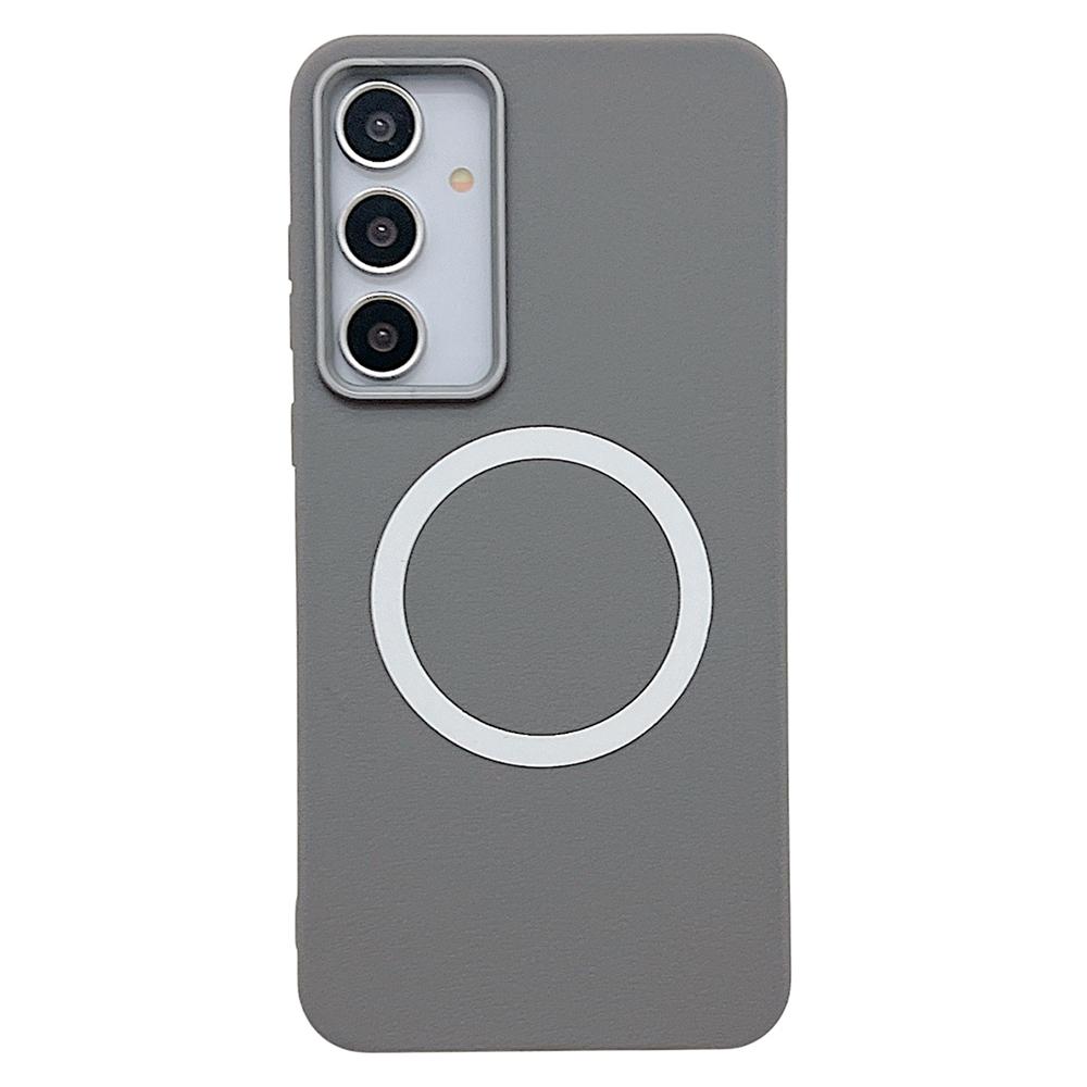 For Samsung Galaxy A55 5G Phone Cases Leather Texture TPU Back Cover Support Wireless Charging