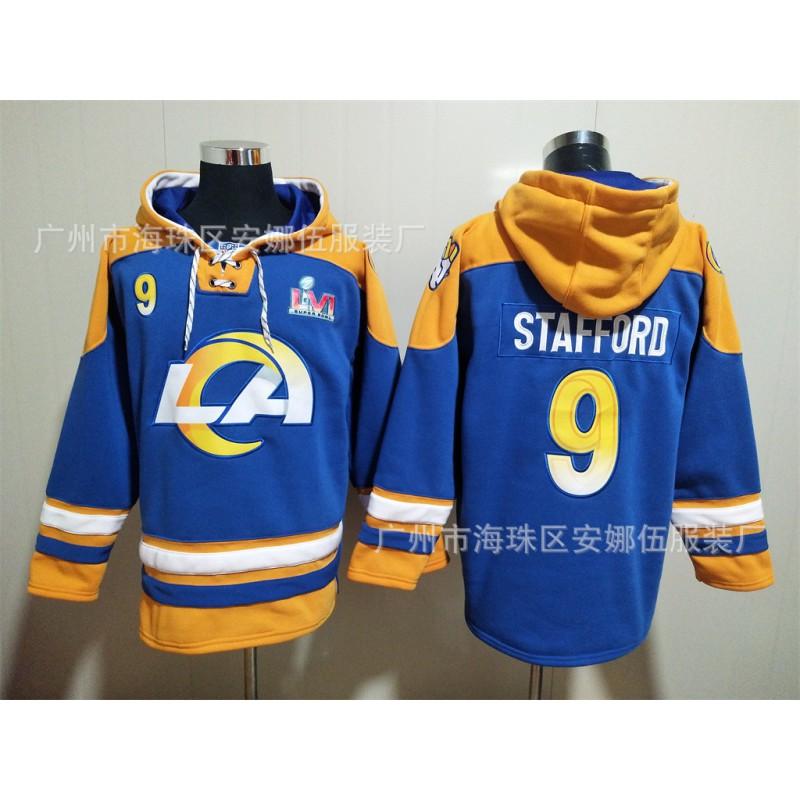 2026 Rugby Rams Embroidered Fleece Sweatshirt No.9 No.17 No.10 No.23 Team Sports