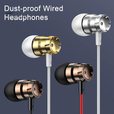 Wired Headphones Universal In-Ear with HIFI Sound Surround Bass Built-in Noise-cancelling Microphone 3.5mm Headphones