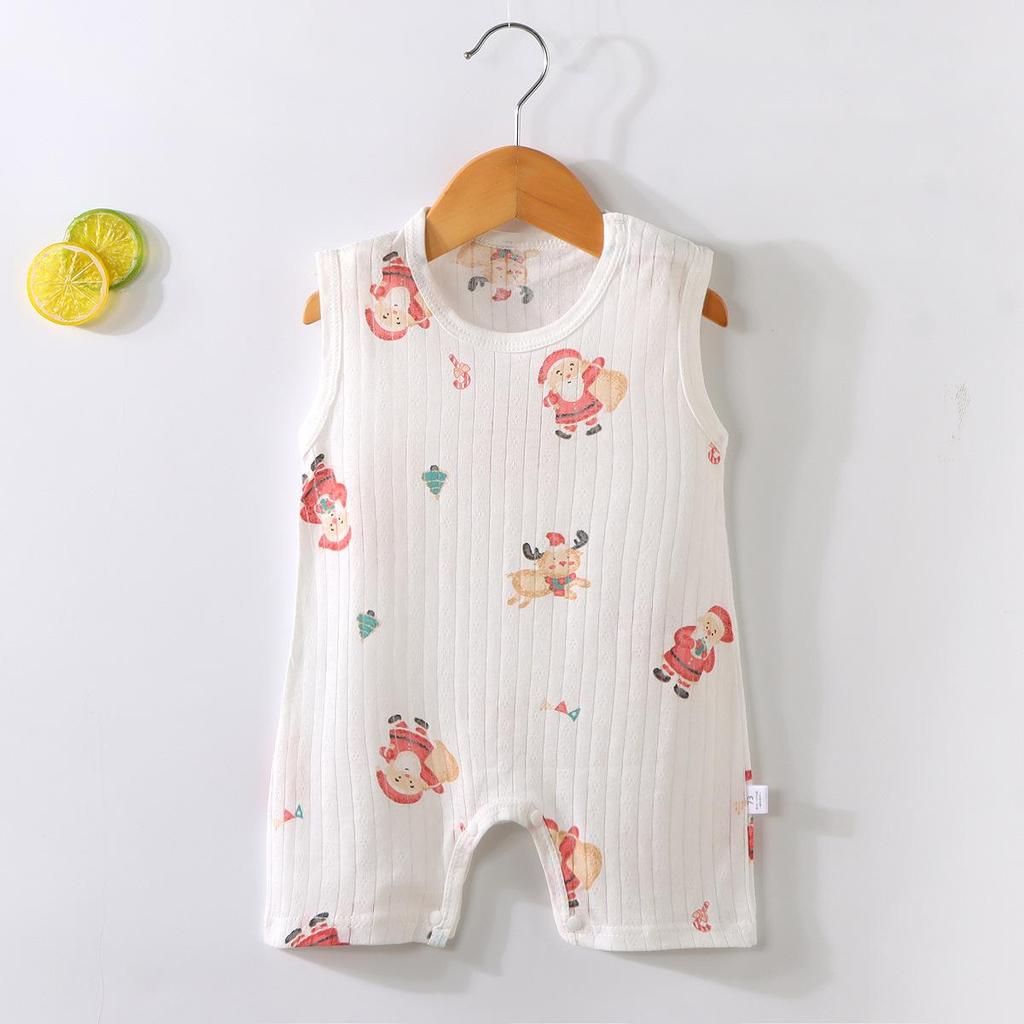 Zomer Romper Baby Koreaanse Stijl - Mouwloos Cartoon Katoenen Bodysuit