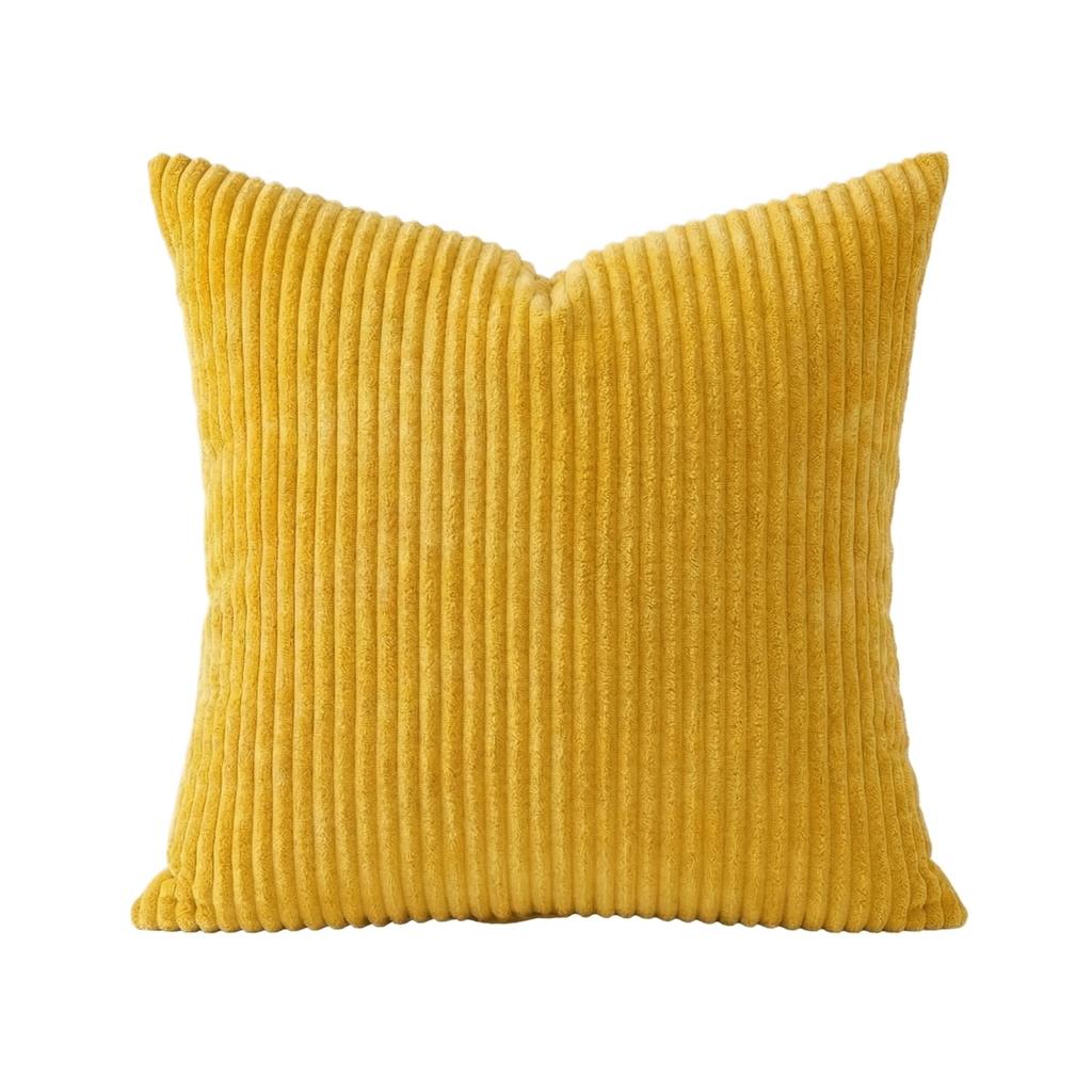 Fein gestreifte Cord-Kissenhülle für Wohnzimmer-Sofa