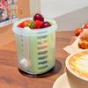 Salad Cup 501-600ml Food-Grade PP Leak-Proof Portable Salad Box with Lid Enhanced Drainage System Double Drain Cup