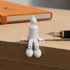 Unique Desk Atmosphere Decor 3D Printed Candle Person Ornament, with Movable Joints, Adjustable Pose Action Figures Posing Smooth Texture for