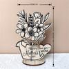 Unique Table Wood Flower Mother Day Table Stand Appreciation Gift Delicate Gift Beautifully Packaged Wood Table Decors