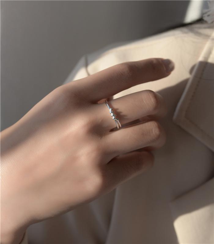 Ada Jewelry Anel Factory Hot Selling Women's Fashion Korean Design Simple S925 Sterling Silver Ring