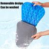 Motorcycle Seat Cushion Honeycomb High Elasticity Gel Seat Pad Comfortable Shock-Absorbing Butt Support UV Protection Electric