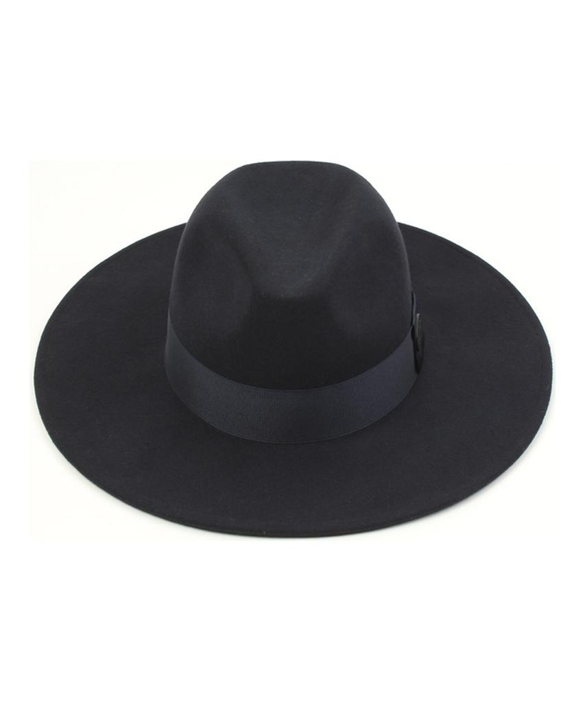 Yunibeosyeolkemiseuteuli Nv Line Wool Navy Fedora