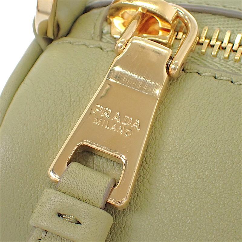 PRADA  1BC239 Shoulder Bag green/khaki leather Women