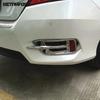 For Honda Civic Sedan 2016 2017 2018 Carbon Fiber Front Fog Light Eyelid Eyebrow Rear Foglamp Foglight Cover Trim Accessories