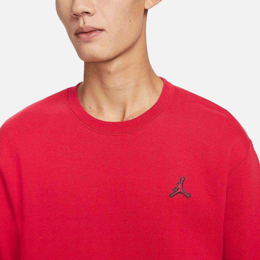 Jordan Logo Print Drop Shoulder Comfort Pullover Sweatshirt Men Sweatshirt Red DN7957-687
