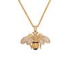 Fashion Fun Sweet Little Bee Pendant Necklace Female Niche Design Sense Versatile Collarbone Chain Cute Neck Chain