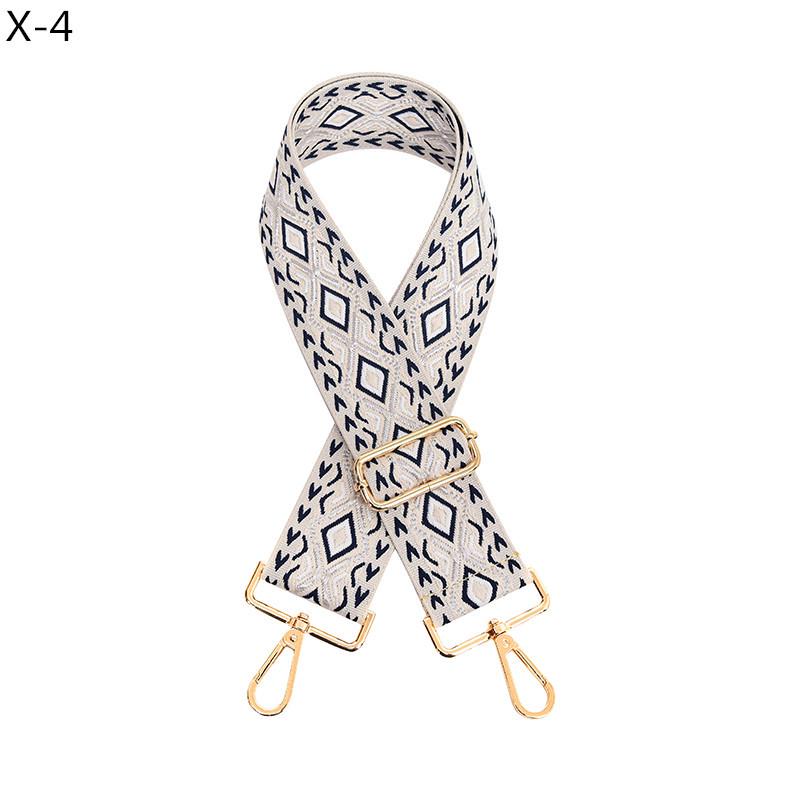Európsky a americký diamantový vzor široký ramenný popruh pre dámske kabelky - nastaviteľný náhradný žakárový popruh crossbody.