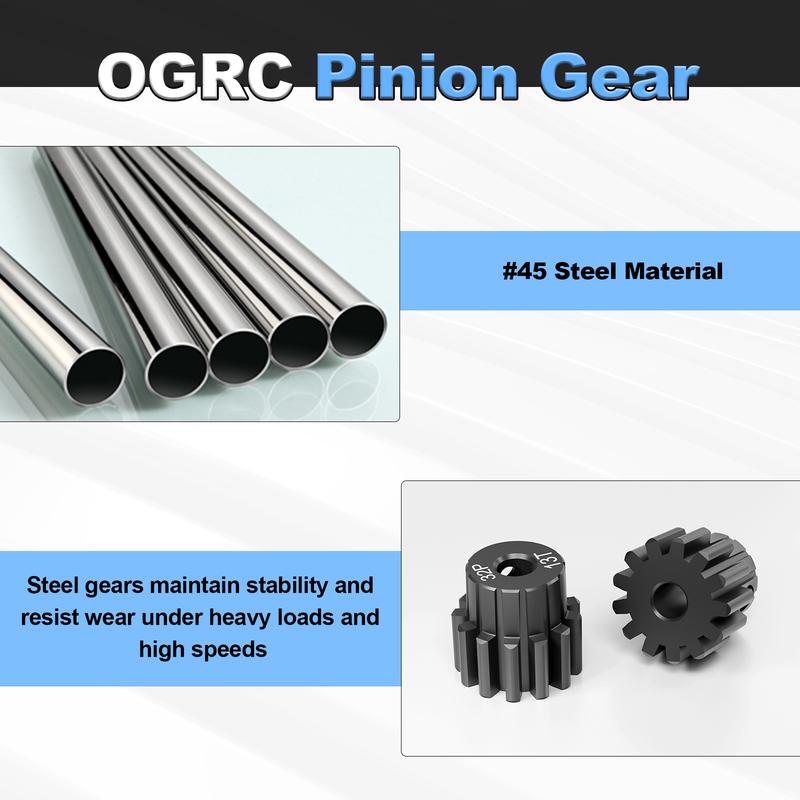 32P 13T Pinion Gear 3943X Hardened Steel for Traxxas TRX4 TRX6 Slash Rrustler Stampede Raptor 4x4 VXL Upgrade Accessories