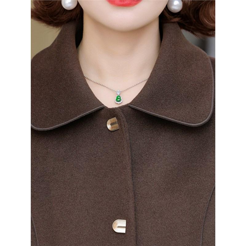 2025 Spring Woolen Coat: Elegant & Versatile for Middle-Aged Women