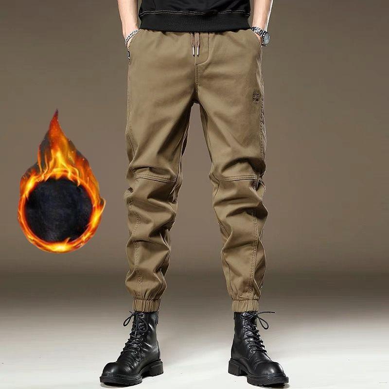 

Мужские стильные уличные брюки-карго в классическом стиле, классические уличные брюки из плюша, повседневные спортивные брюки 5XL хаки