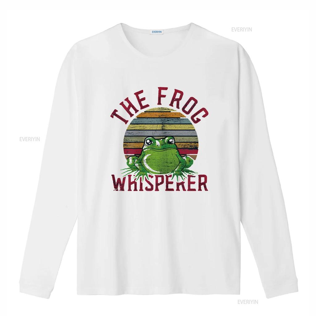 The Frog Whisperer T Shirt Vintage Washed Comfortable Homme Top For Everyday Wear Slightly Graphic Stretched Versatile Fashion